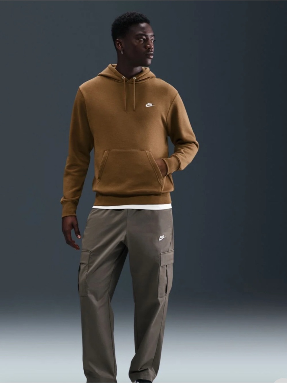 NWT Nike Men's Brown Hoodie